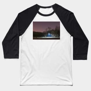 Streetlamp and Stars Baseball T-Shirt